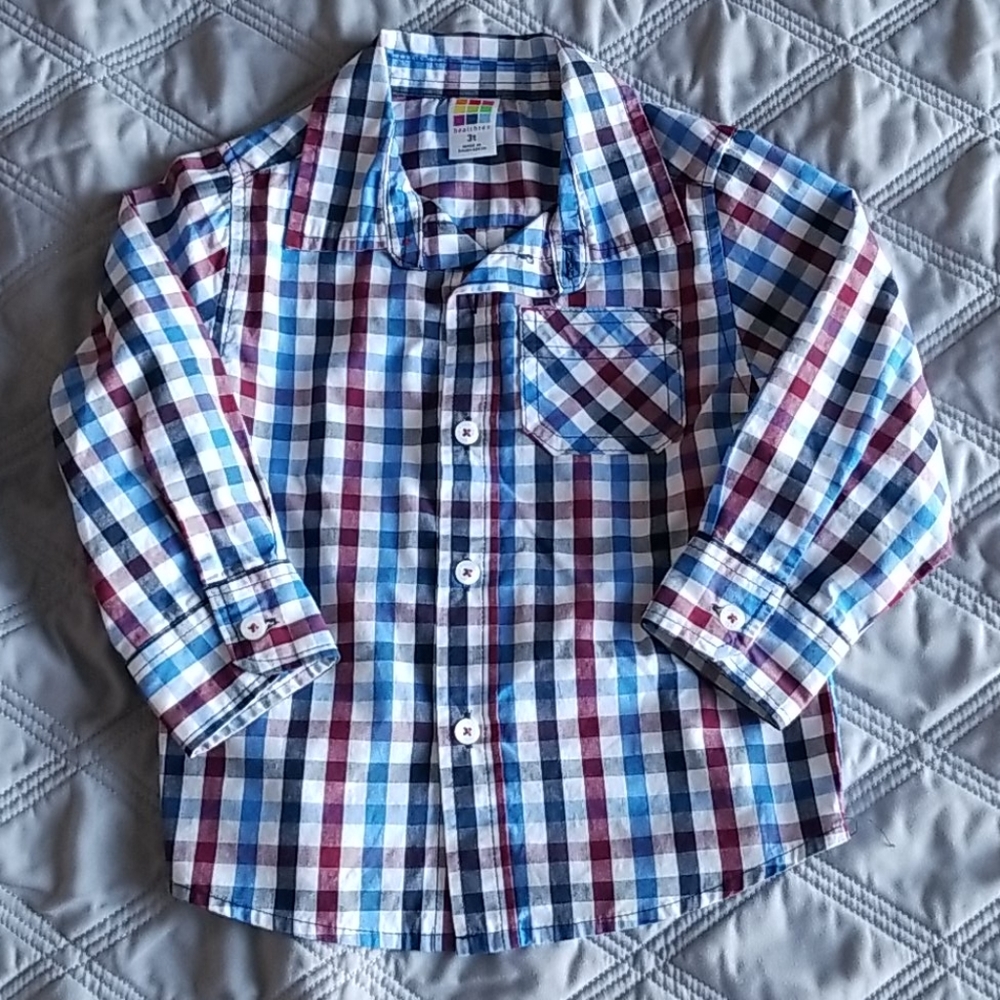 Checkered button down